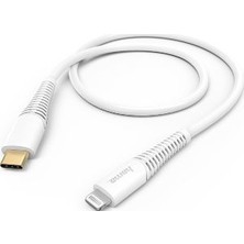 Hama 183309 1.5m USB-C - Lightning Hızlı Şarj/Data Kablosu - Beyaz