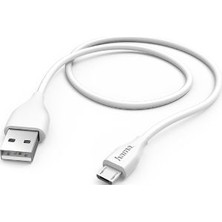 Hama 173628 1.4m Micro-USB Şarj/Data Kablosu - Beyaz