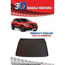 Rizline Renault Kadjar 3D Bagaj Havuzu Siyah 2014 Model ve Sonrası