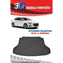 Rizline Hyundaı Elentra Sedan 3D Bagaj Havuzu Siyah 2016 ve Sonrası