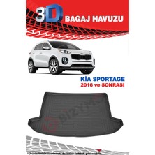 Rizline Kia Sportage Suv 3D Bagaj Havuzu Siyah 2016 ve Sonrası