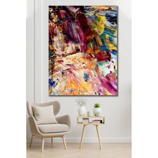Hediyeler Kapında 50X70 Yağlı Boya Görünümlü Renkler Kanvas Tablo