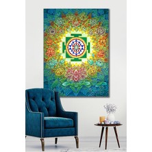 Hediyeler Kapında 90x130 Yantra Bolluk Bereket Kanvas Tablo