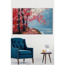 Hediyeler Kapında 100x140 Yağlı Boya Görünümlü Yürüyüş Yolu Kanvas Tablo