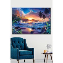 Hediyeler Kapında 50X70 Tropical Kanvas Duvar Tablo