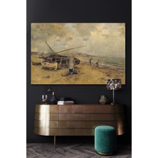 Hediyeler Kapında 50X70 Enkaz Kanvas Duvar Tablo