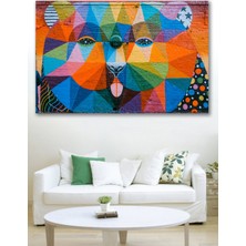 Hediyeler Kapında 50X70 Rainbow Animal Kanvas Duvar Tablo