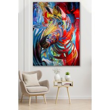 Hediyeler Kapında 50X70 Colorful Horse Kanvas Duvar Tablo