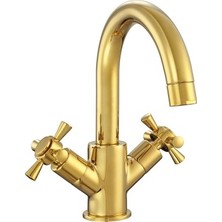 Eca Quadrille Lavabo Bataryası- Altın 102808396