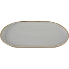 Porland Alm Seasons 32CM Gri Kayık Tabak