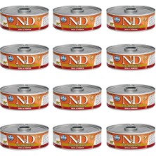 N&D  Bıldırcın Etli Balkabaklı Yetişkin Kedi Konservesi 80 gr 12'li