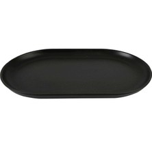 Porland Alm Seasons 32CM Siyah Kayık Tabak