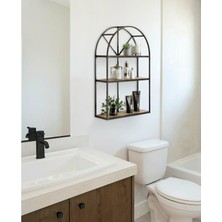 Yeva Metal Roma Duvar Kitaplık Mutfak Raf Duvar Rafı