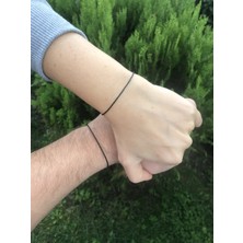 Arda Aksesuar Red String Siyah İp Çift Bileklik