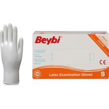 Beybi  Pudralı Çok Amaçlı Kullan At Eldiven Lateks 100' Lü (S) Small / Küçük x 3'lü