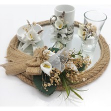 LORA DAVET Damat Kahve Fincanı TEPSISI BEYAZ 54189