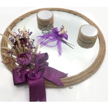 LORA DAVET Söz, Nişan, Yüzük TEPSISI MOR 53025