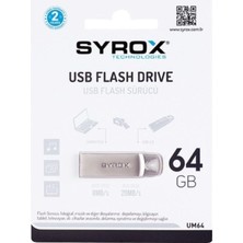 Syrox 64 GB Metal 2 USB Bellek SYX-UM64
