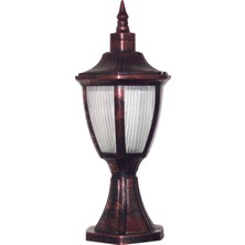 Full Reyon Set Üstü Fener Bakır Rengi Dış Mekan Bahçe Aydınlatma Armatürü