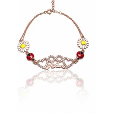 Midyat Nurtaş Gümüş Aşkım Sonsuzluk Model Rose Kaplama Kadın Gümüş Bileklik