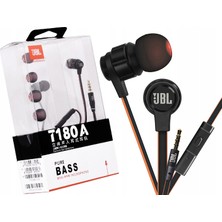 JBL T180A Siyah  Pure Bass Kulak Içi Kulaklık Mikrofonlu