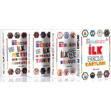 EA Oyuncak Ilk Zeka Kartlar Eğitici 4'lü Set Bebeğim Ilk 55 Zeka Kartları Sözcükler  Hayvanlar  Meyveler