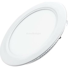 Ack 12W Yuvarlak LED Panel S/a 4000K ACK-AP01-01210