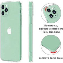 Etech Apple iPhone 11 Şeffaf Kamera Korumalı Silikon Kılıf