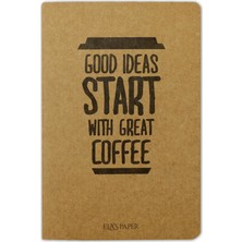 Ela's Paper Coffee Good Ideas Çizgisiz Defter