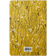 Ela's Paper Floral Notes Çizgili Defter Hardal