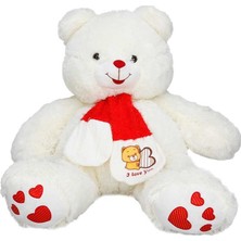 Sunman Kırmızı Atkılı Peluş Ayı 70 cm