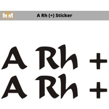 A rh (+) Sticker