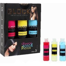 Glock Protein Saç Bakım Seti Keratin 200 ml x 3