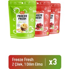Freeze Dry 2'li Freeze Dry Çilek + 1 Dilim Elma
