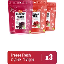 Freeze Dry 2'li Freeze Dry Çilek + 1 Vişne