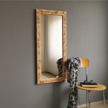 Neostill - Ahşap Zımbalı Eskitme Boy Aynası 50X110