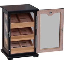 Passatore Alman Gastro Puro Kutusu Humidor Kabinet Siyah 120'S