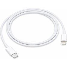 Apple iPhone Uyumlu 11-12-13 - 14 Pro/Max Lightning Hızlı Şarj Kablosu 1 Metre USB C Lightning