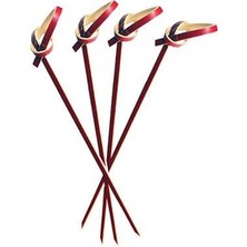 Bf Bambu Düğümlü Kırmızı Kürdan 9 cm 100'LÜ
