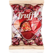 Elvan Çilekli Truffle Hediye Çikolata 1000 gr Bayramlık Aroma ile Özel Tema