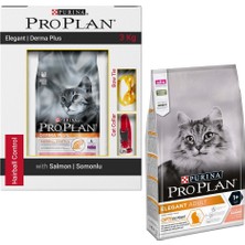 Proplan Elegant Derma Plus Somonlu Uzun Tüylü Kedi Maması 3 kg