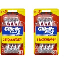 Gillette Blue3 8'li Milli Takım Özel Paketi Tıraş Bıçağı 2*