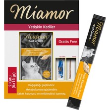 Miamor Cream Multi Vitamin Ek Besin ve Kedi Ödülü 2 Kutu (12X15 Gr)