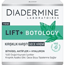 Diadermine Lift+ Botology Gece Kremi 50 ml (%92 Doğal Kaynaklı) 2'li