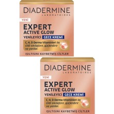 Diadermine Expert Active Glow Yenileyici Gece Kremi 50 ml x 2