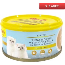 Me-O Delite Ton Balık ve Keçi Sütü Tahılsız Kedi Konservesi 80 gr (6 Adet)