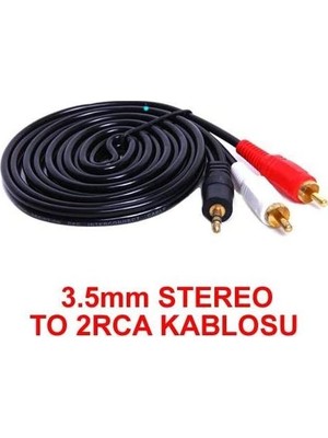 DNR Aux Kablo 2rca 3.5mm Jack  - 3m