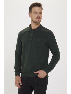 Lee Cooper Newblend Erkek Polo Yaka Sweatshirt