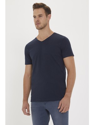 Lee Cooper Kaleb Erkek V Yaka T-Shirt