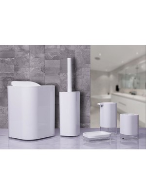 Primanova Klar 5 Parça Banyo Seti Beyaz